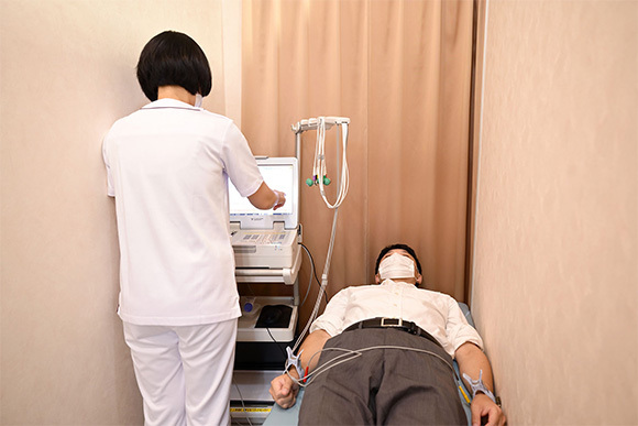 心電計の様子